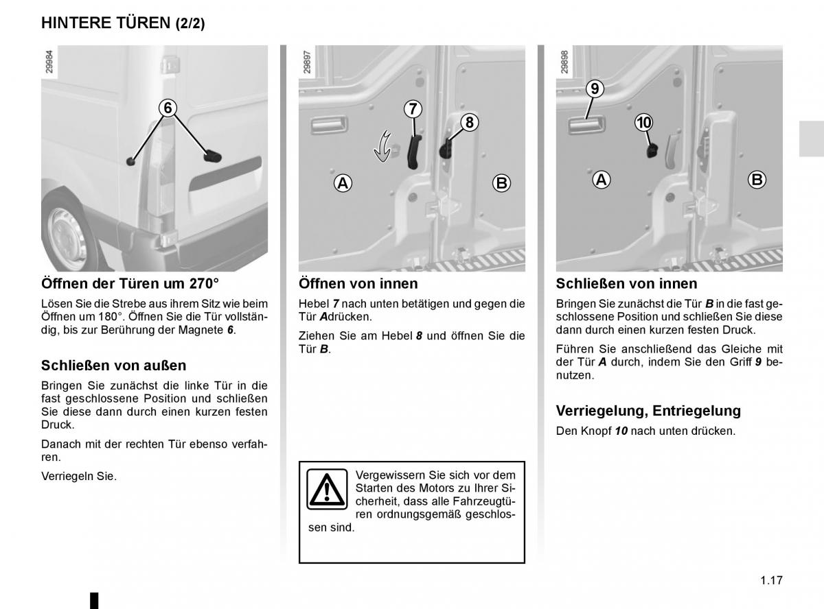 Renault Master III 3 Handbuch / page 23