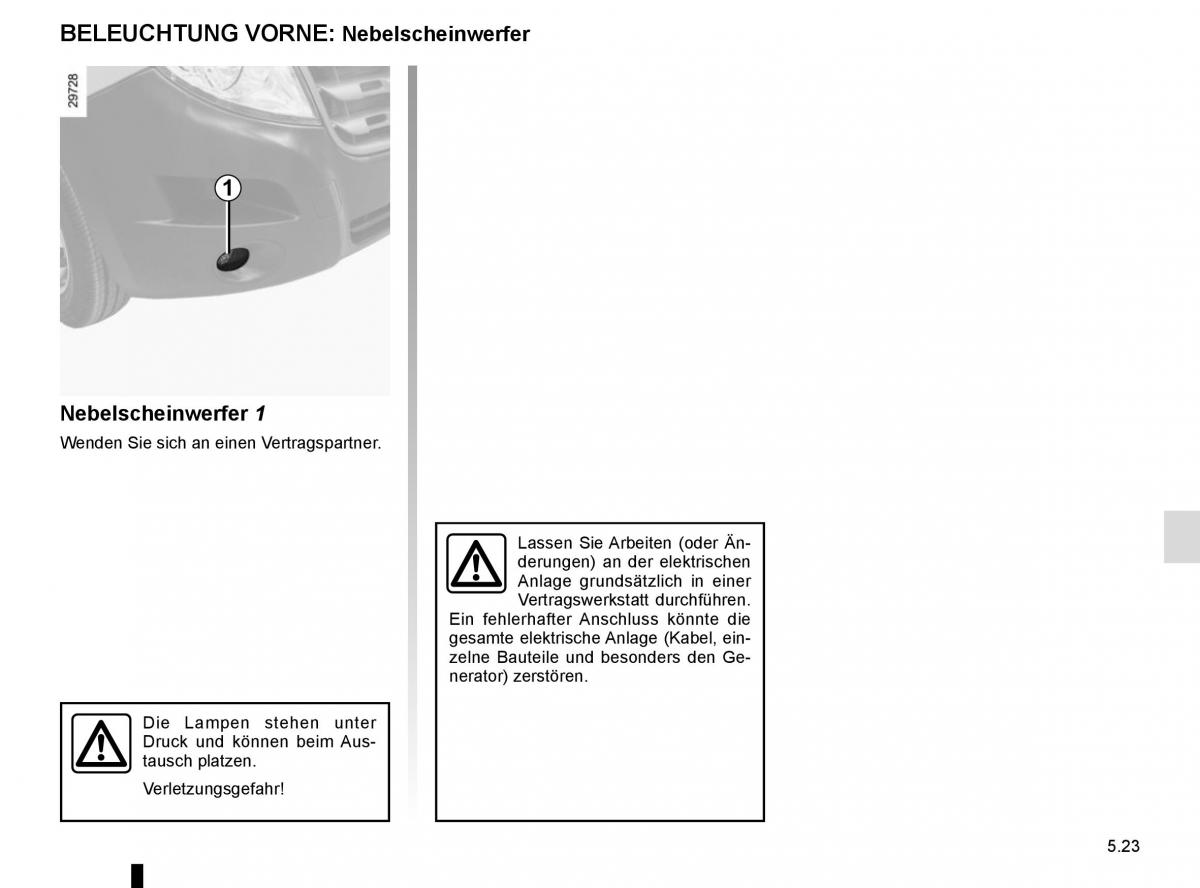 Renault Master III 3 Handbuch / page 231