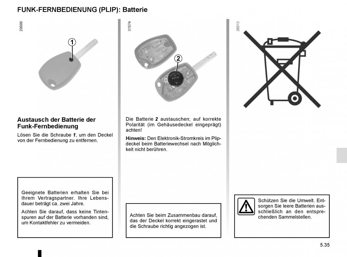 Renault Master III 3 Handbuch / page 243