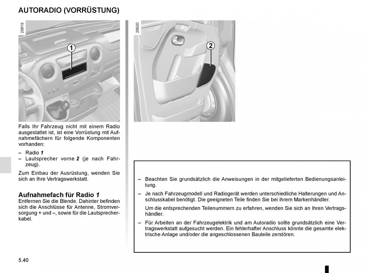 Renault Master III 3 Handbuch / page 248