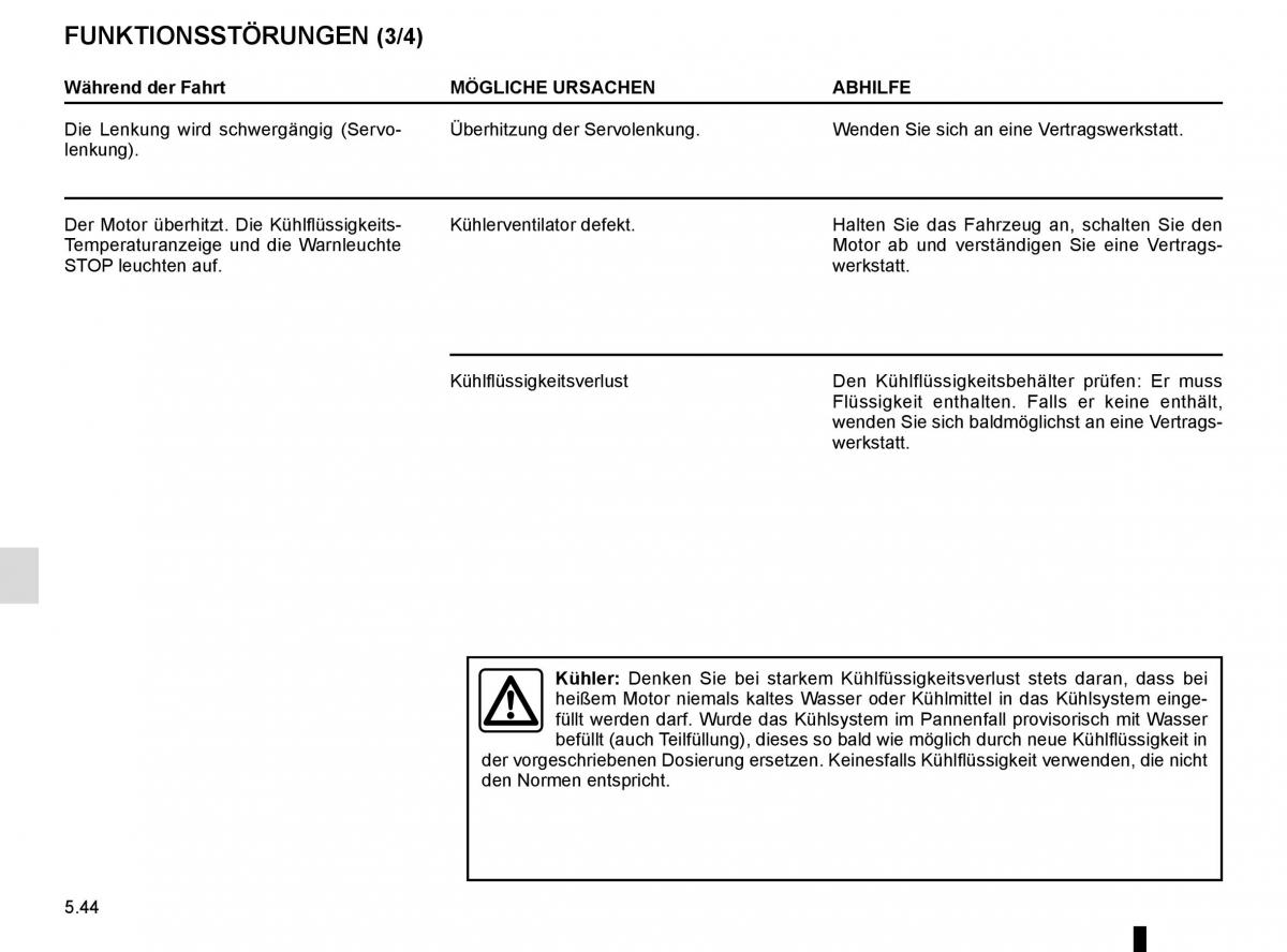 Renault Master III 3 Handbuch / page 252