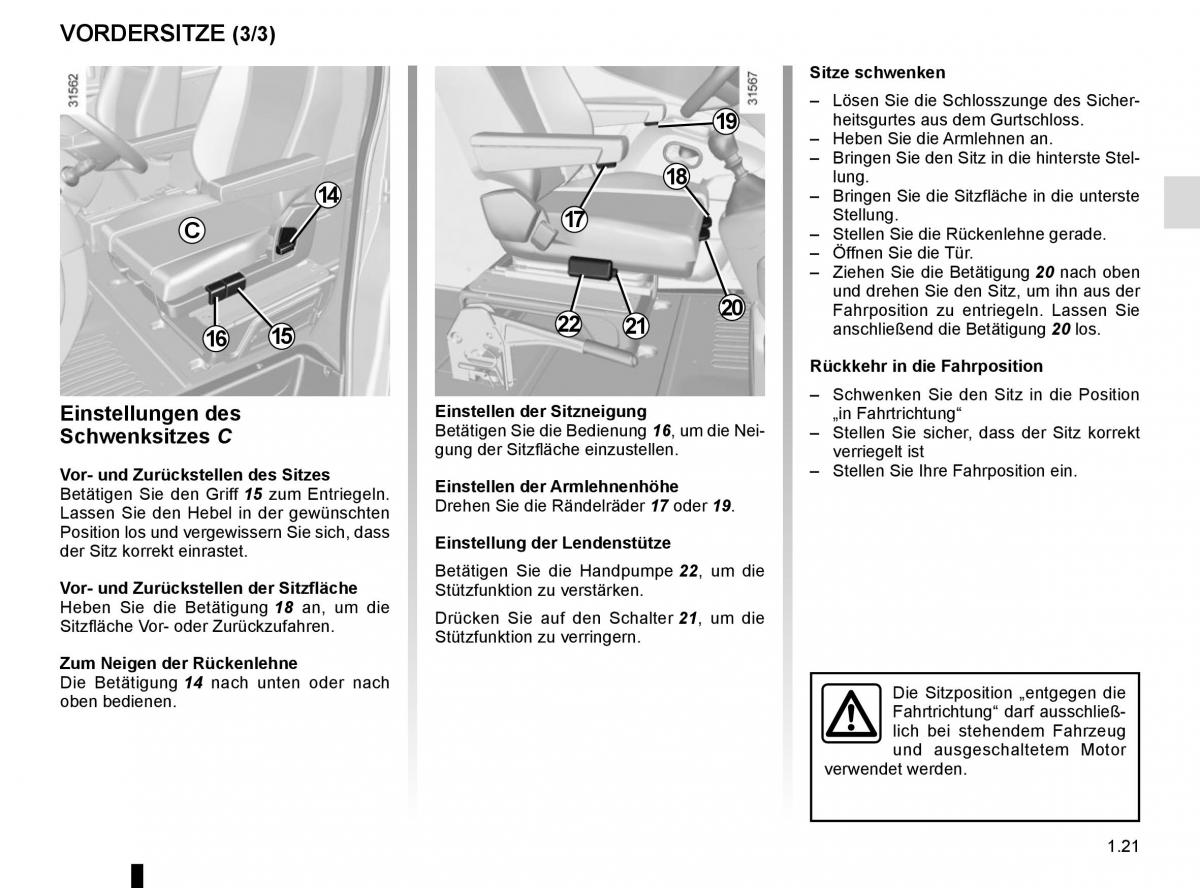 Renault Master III 3 Handbuch / page 27