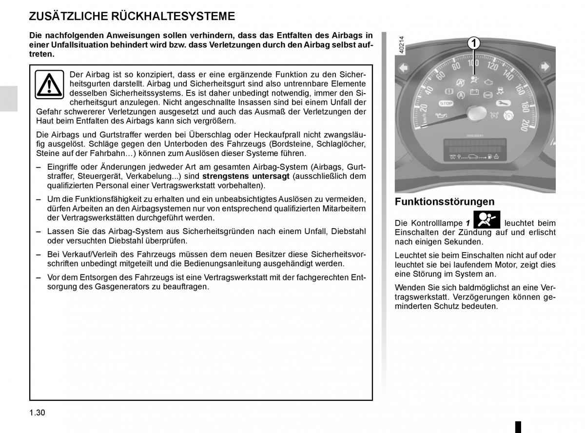 Renault Master III 3 Handbuch / page 36