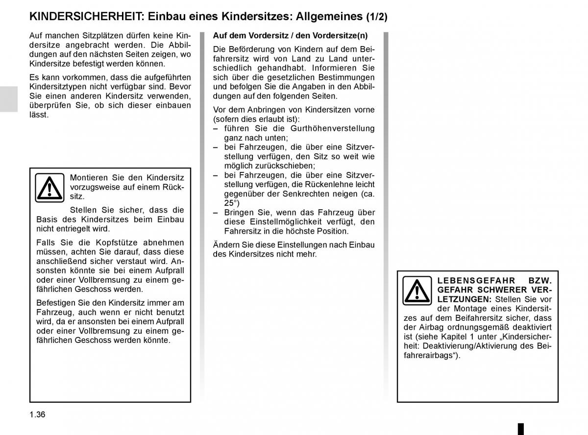 Renault Master III 3 Handbuch / page 42