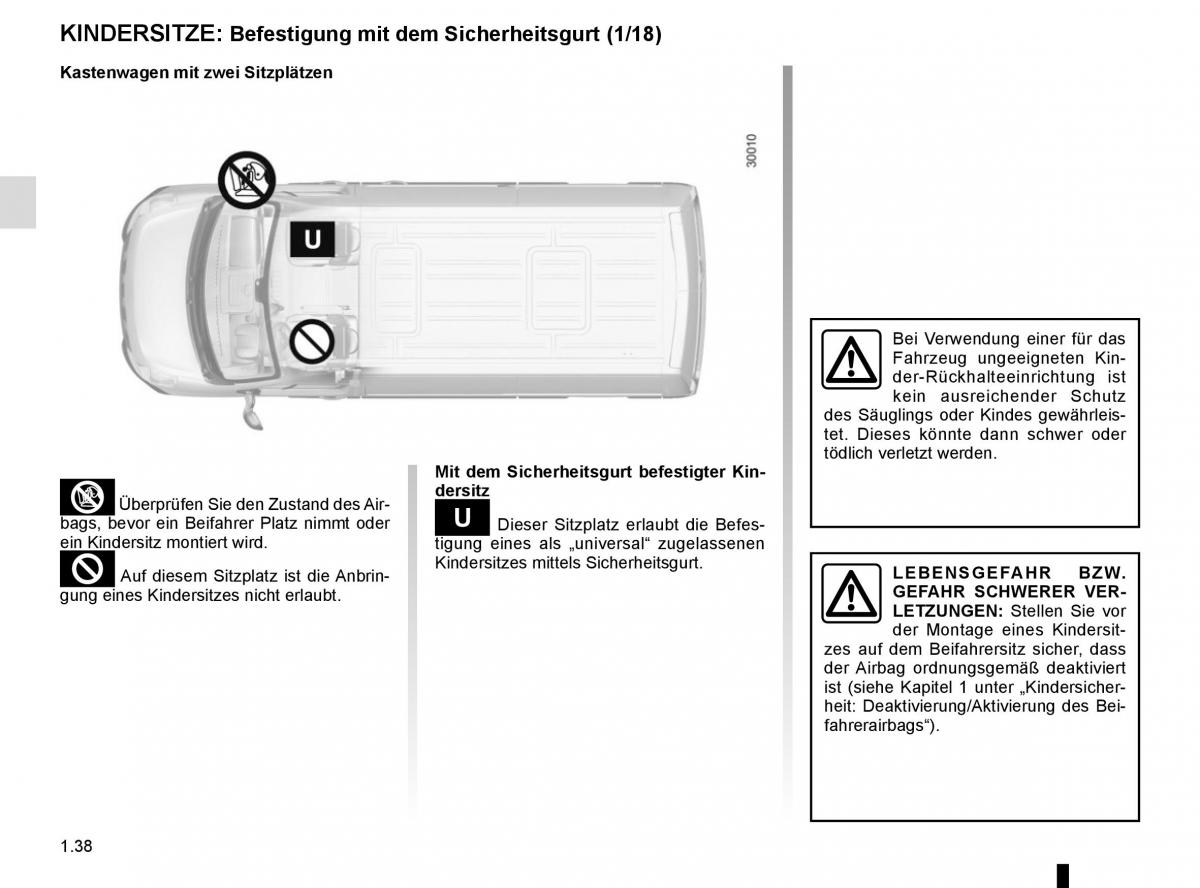 Renault Master III 3 Handbuch / page 44