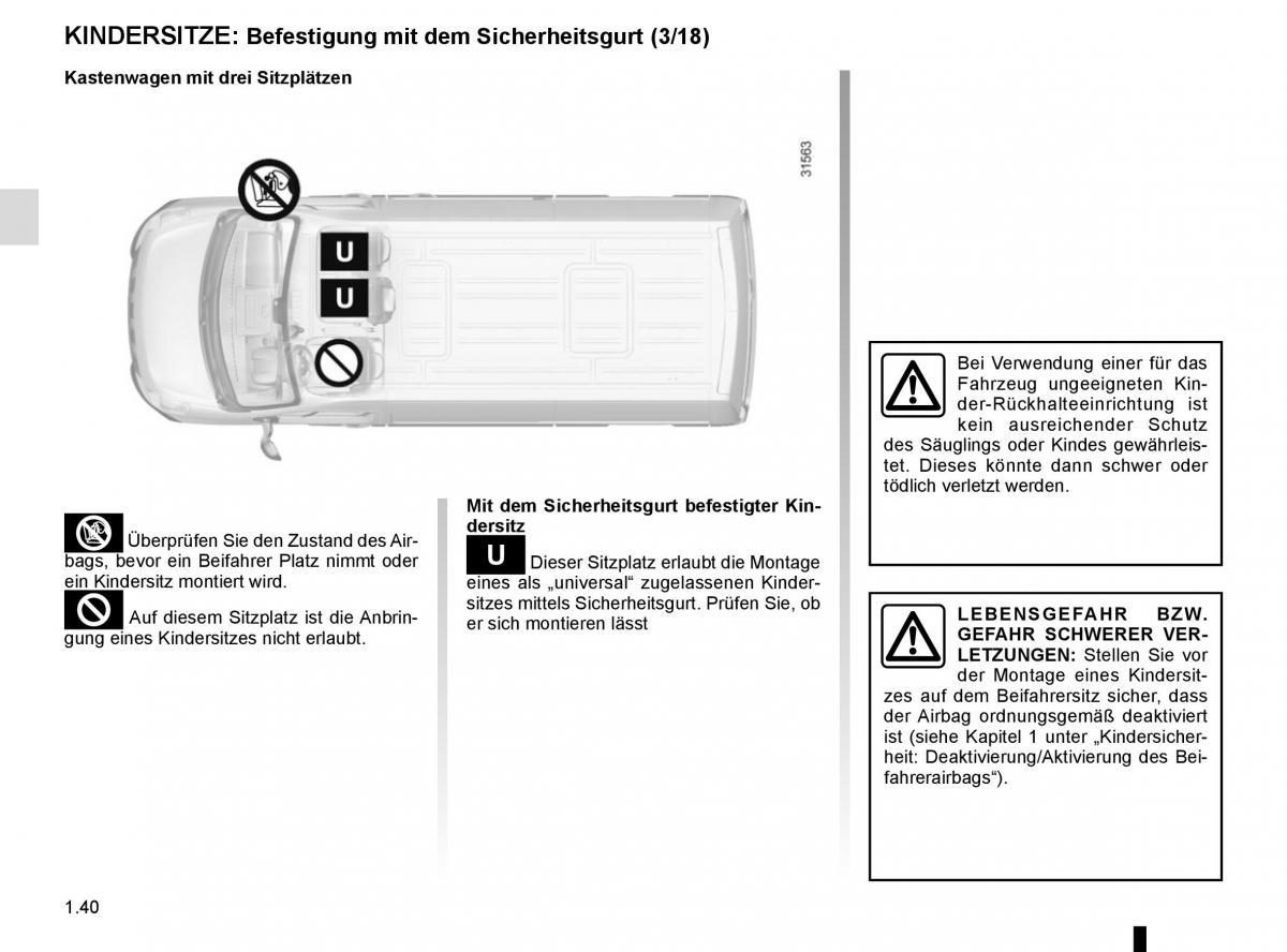 Renault Master III 3 Handbuch / page 46