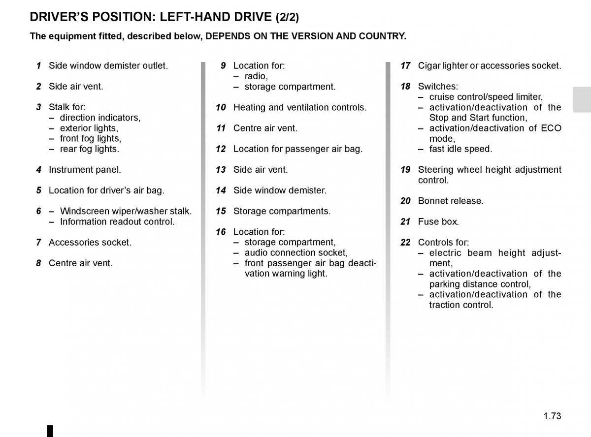 Renault Master III 3 owners manual / page 79