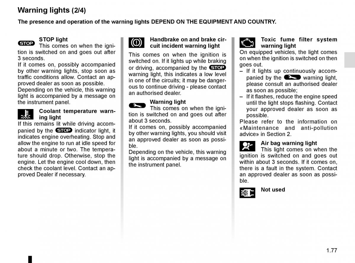 Renault Master III 3 owners manual / page 83