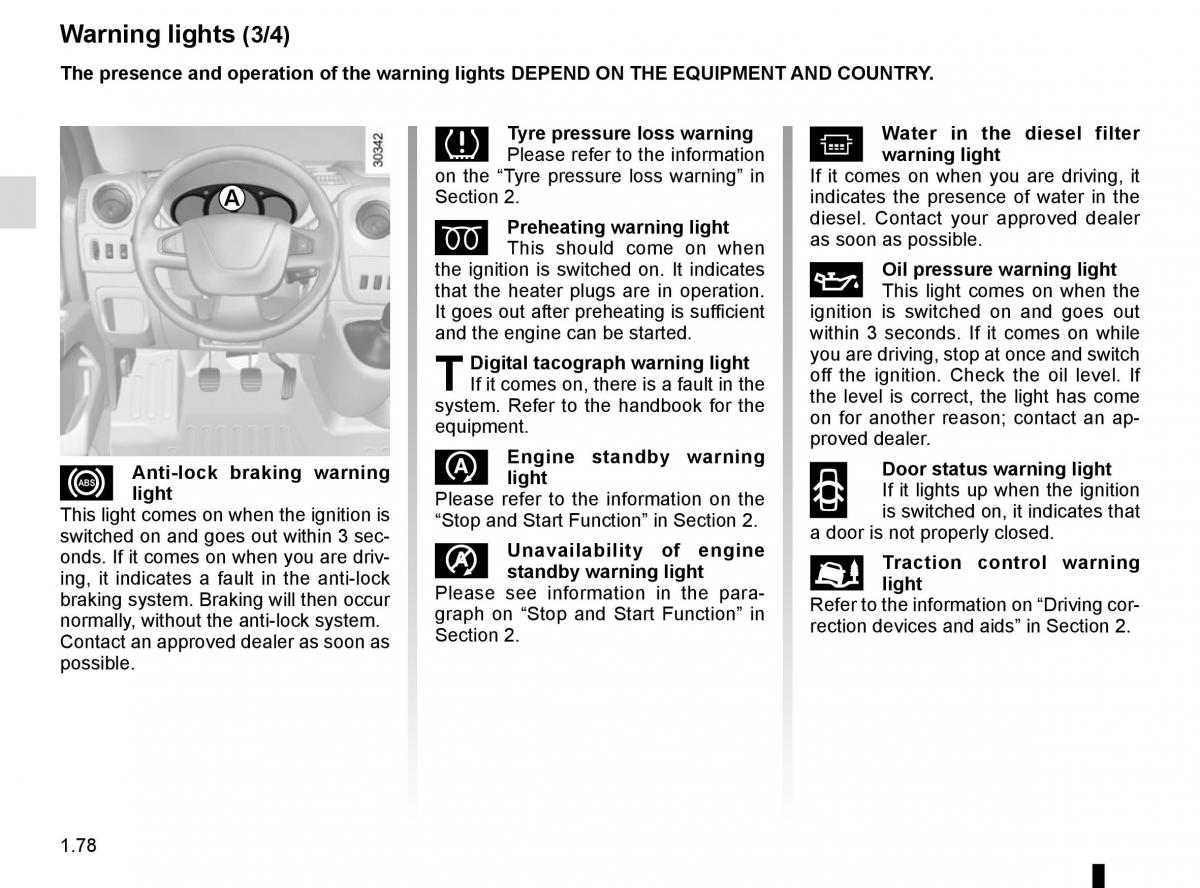 Renault Master III 3 owners manual / page 84