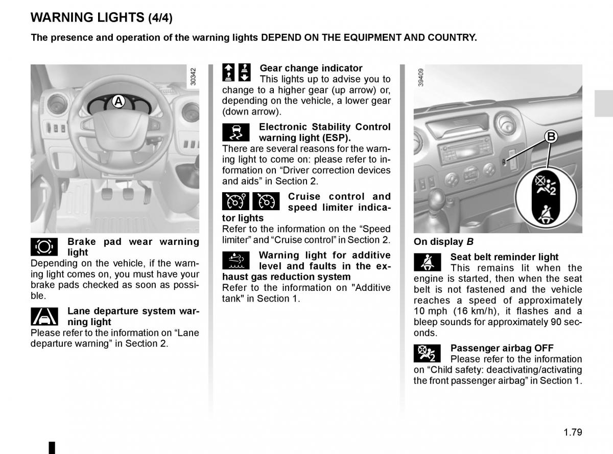 Renault Master III 3 owners manual / page 85