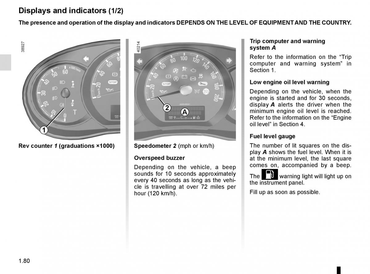 Renault Master III 3 owners manual / page 86