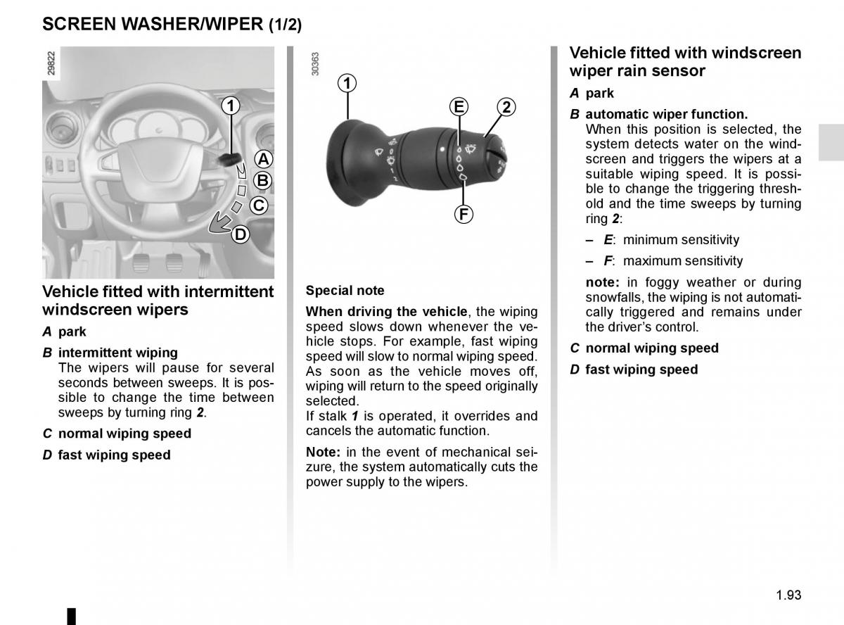 Renault Master III 3 owners manual / page 99