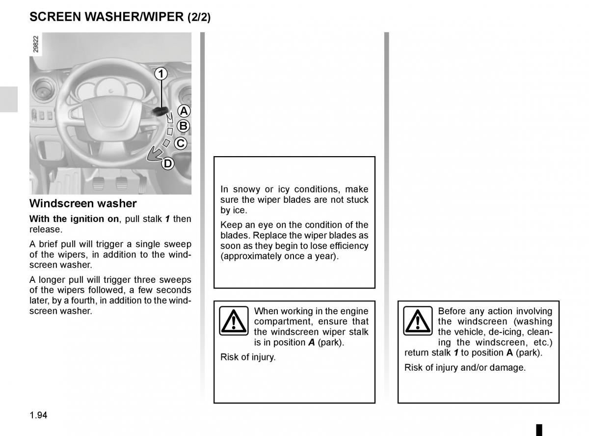 Renault Master III 3 owners manual / page 100