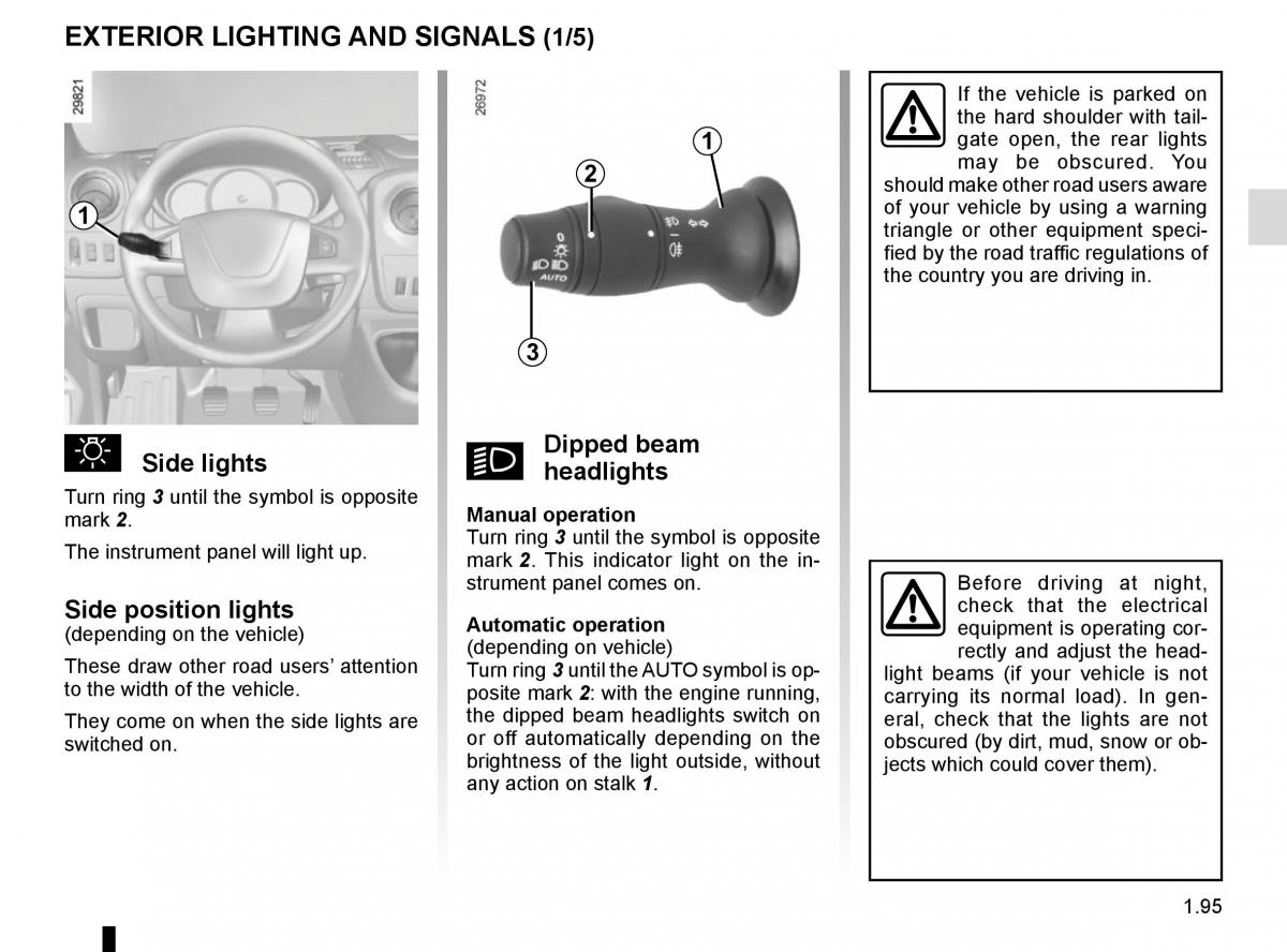 Renault Master III 3 owners manual / page 101