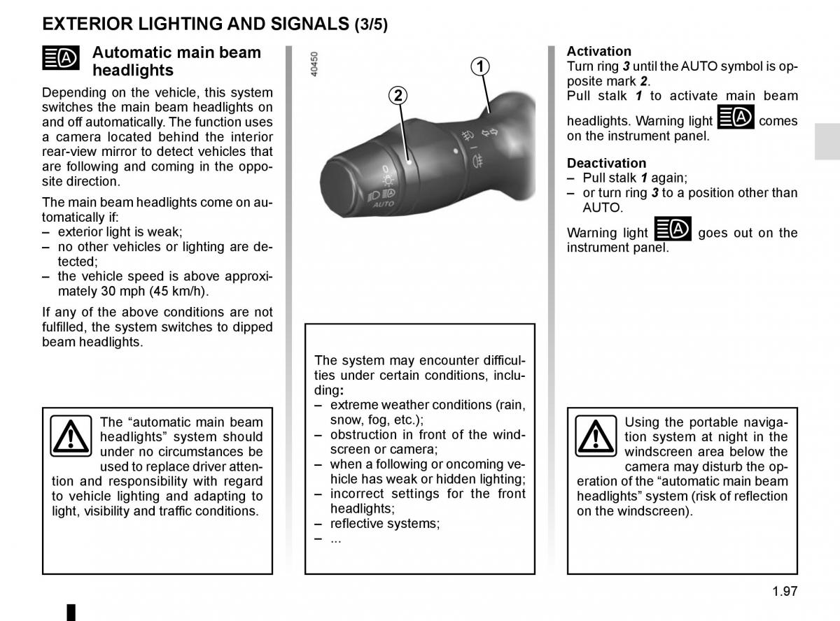 Renault Master III 3 owners manual / page 103