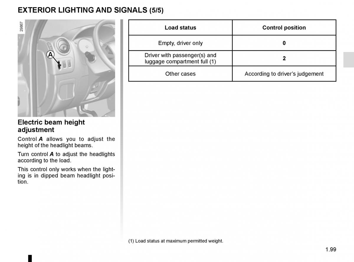 Renault Master III 3 owners manual / page 105