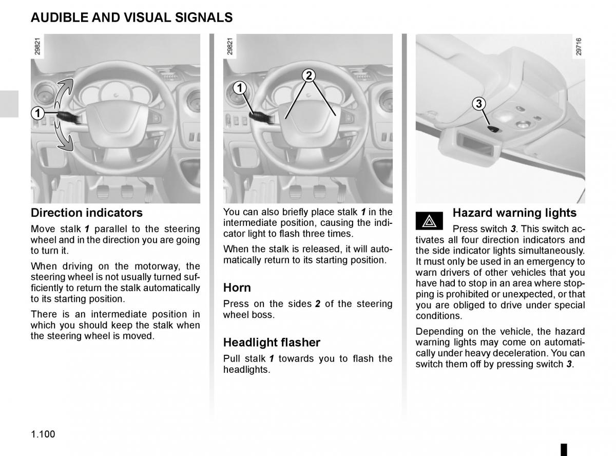 Renault Master III 3 owners manual / page 106