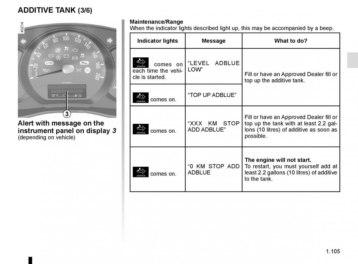 renault master iii 3 owners manual page 111 - pdf