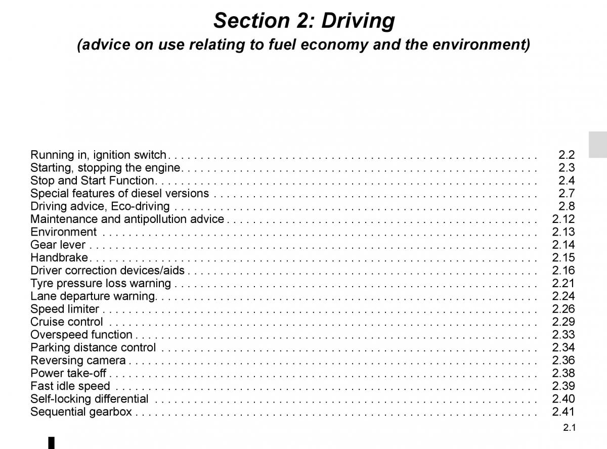 Renault Master III 3 owners manual / page 115