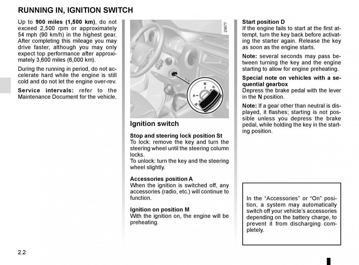 Renault Master III 3 owners manual / page 116