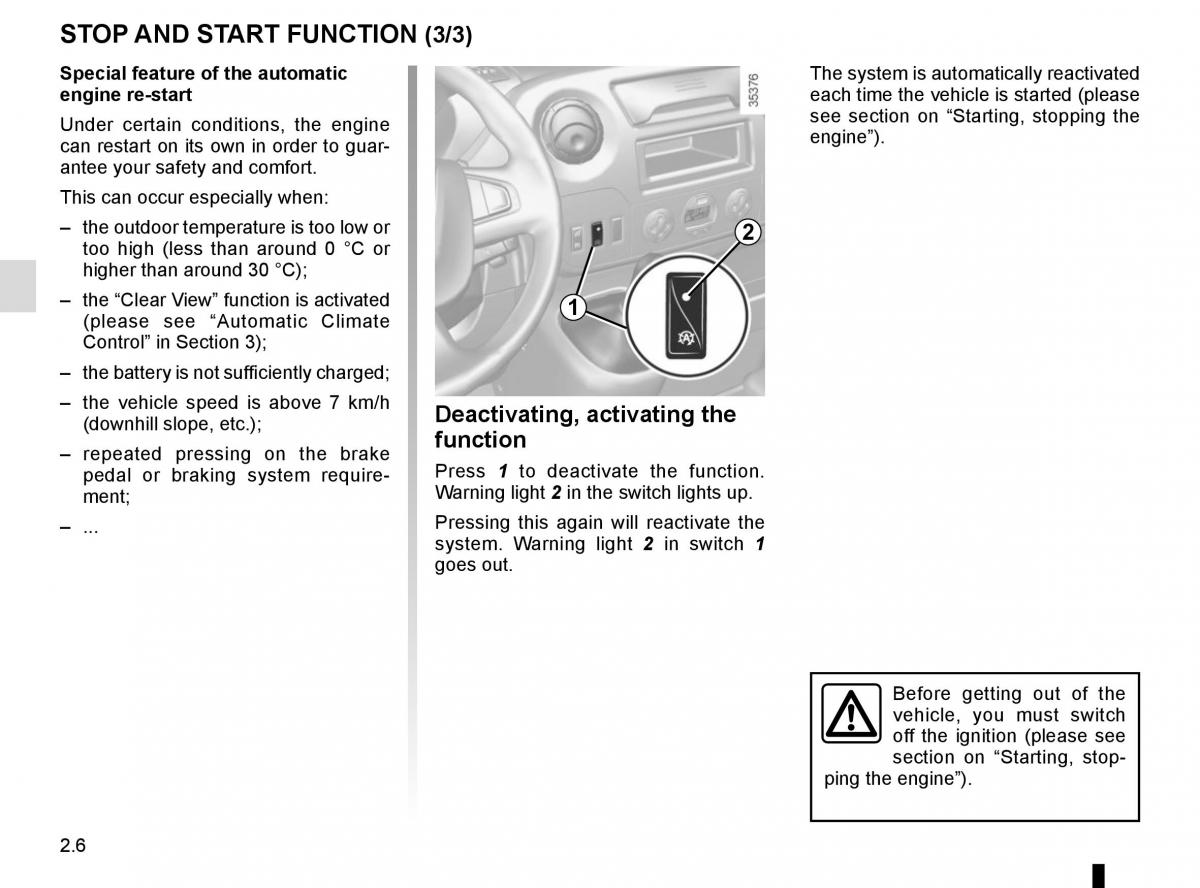 Renault Master III 3 owners manual / page 120