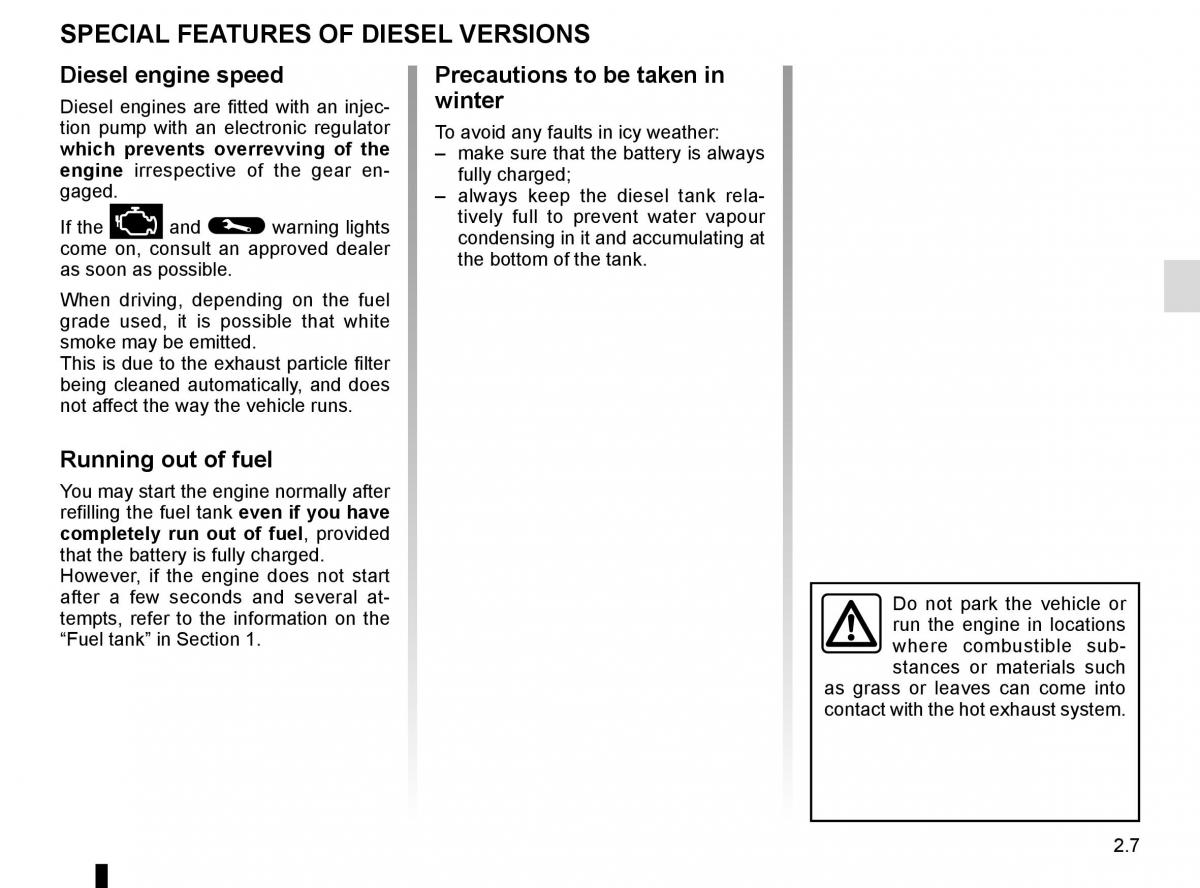 Renault Master III 3 owners manual / page 121