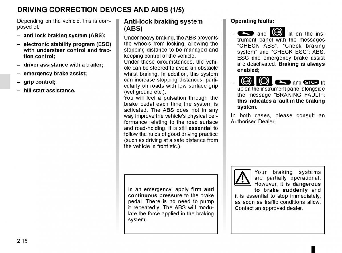 Renault Master III 3 owners manual / page 130