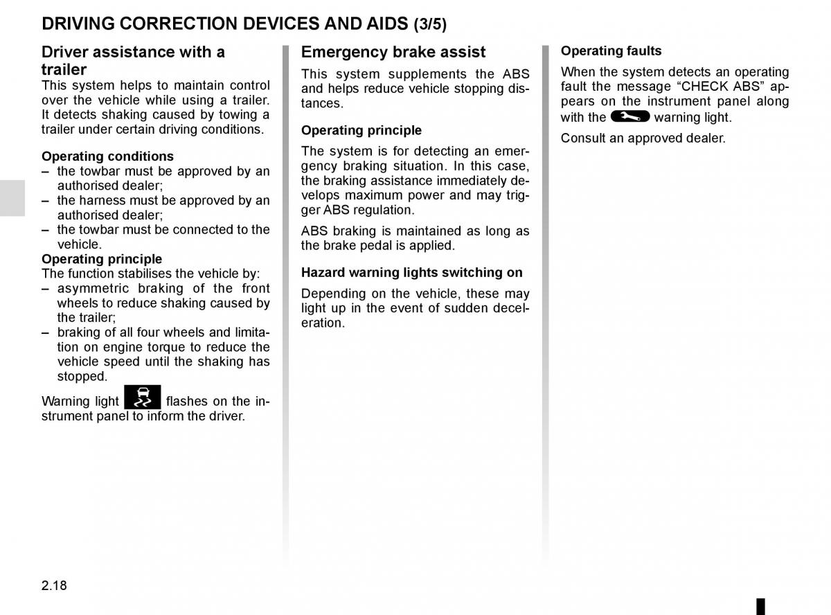 Renault Master III 3 owners manual / page 132