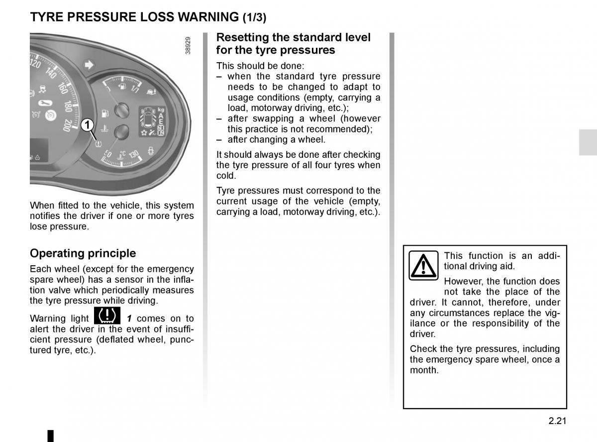 Renault Master III 3 owners manual / page 135