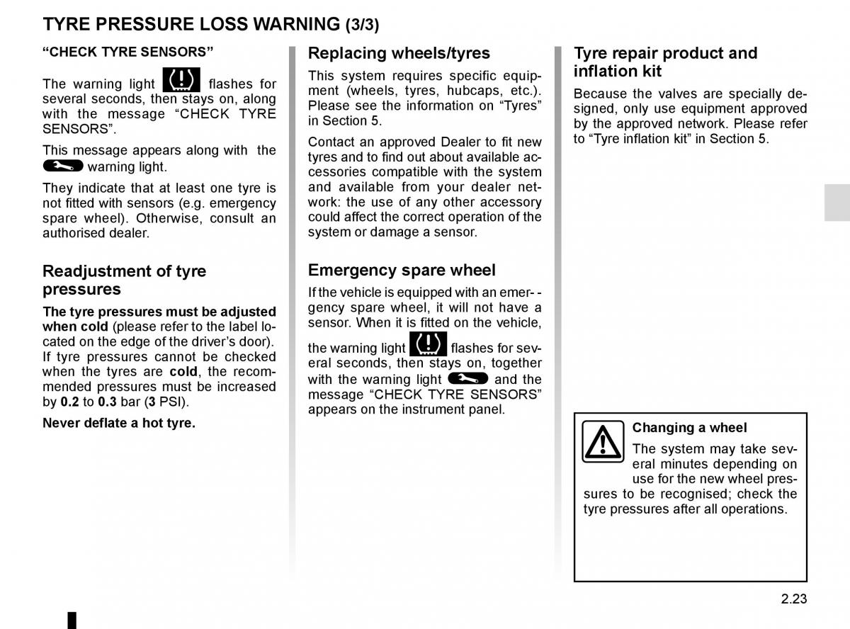 Renault Master III 3 owners manual / page 137