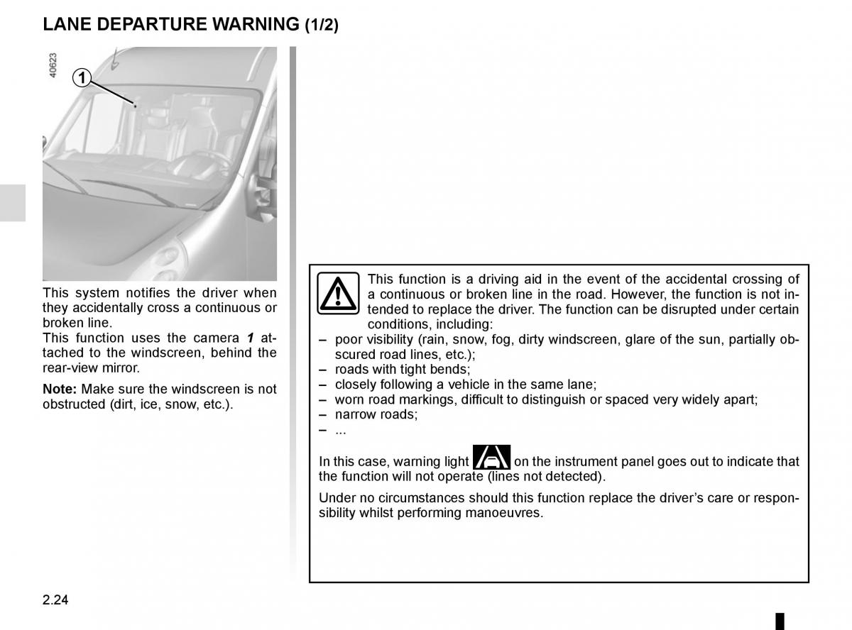 Renault Master III 3 owners manual / page 138