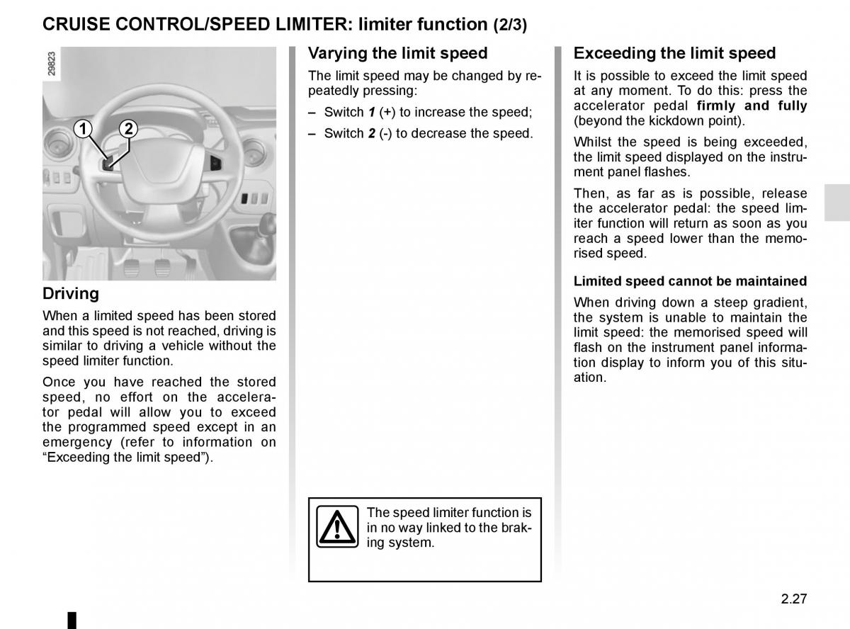 Renault Master III 3 owners manual / page 141