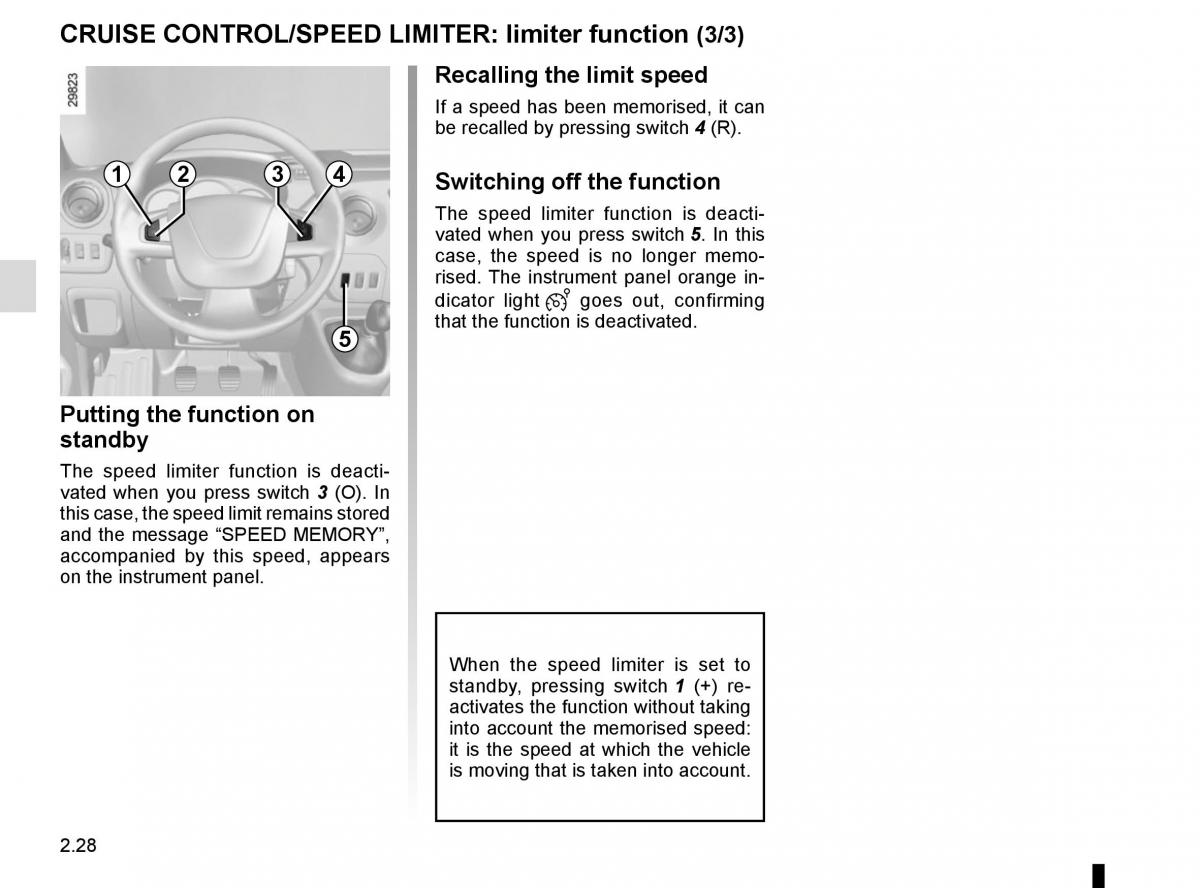 Renault Master III 3 owners manual / page 142