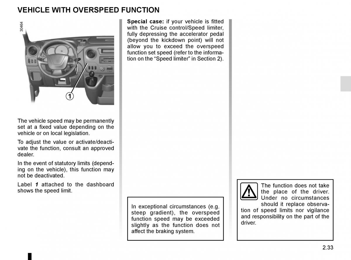 Renault Master III 3 owners manual / page 147