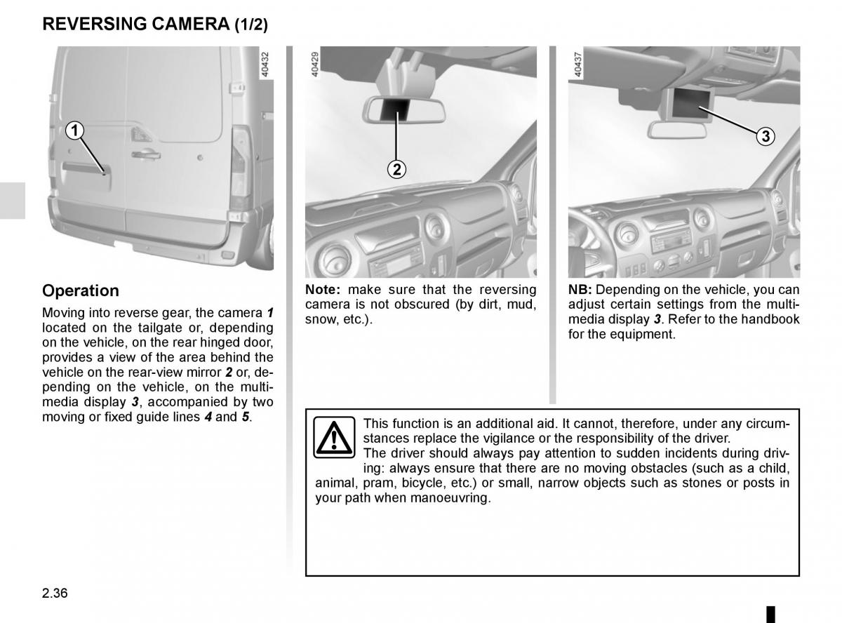 Renault Master III 3 owners manual / page 150