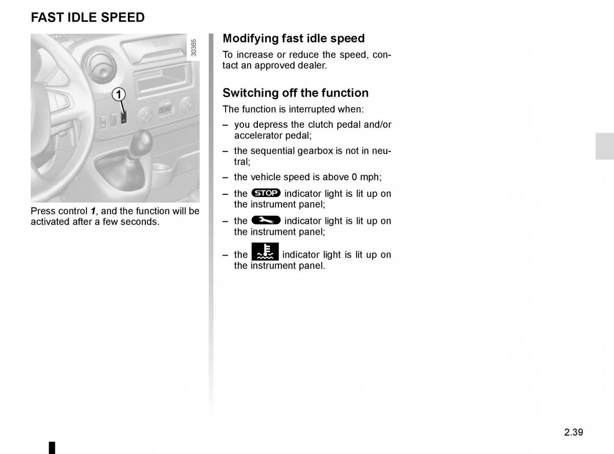 Renault Master III 3 owners manual / page 153