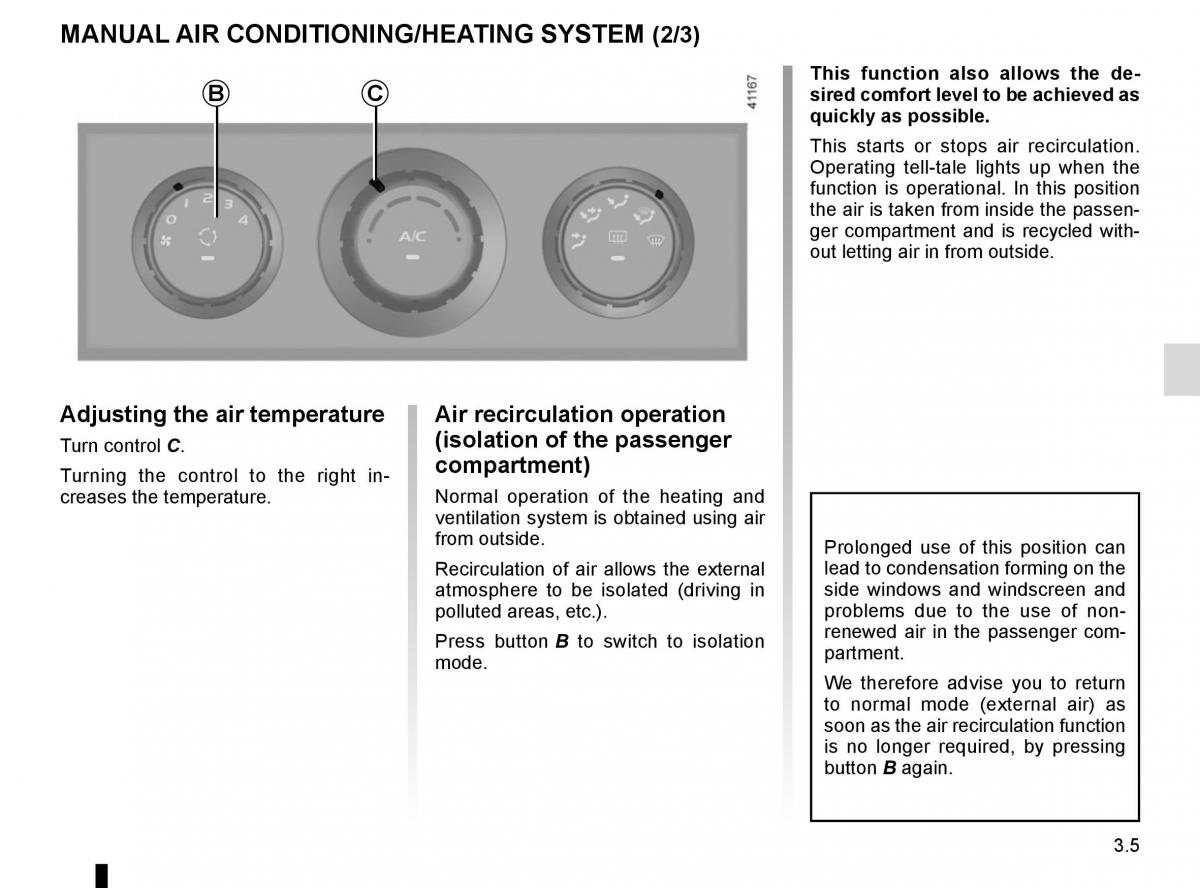 Renault Master III 3 owners manual / page 165