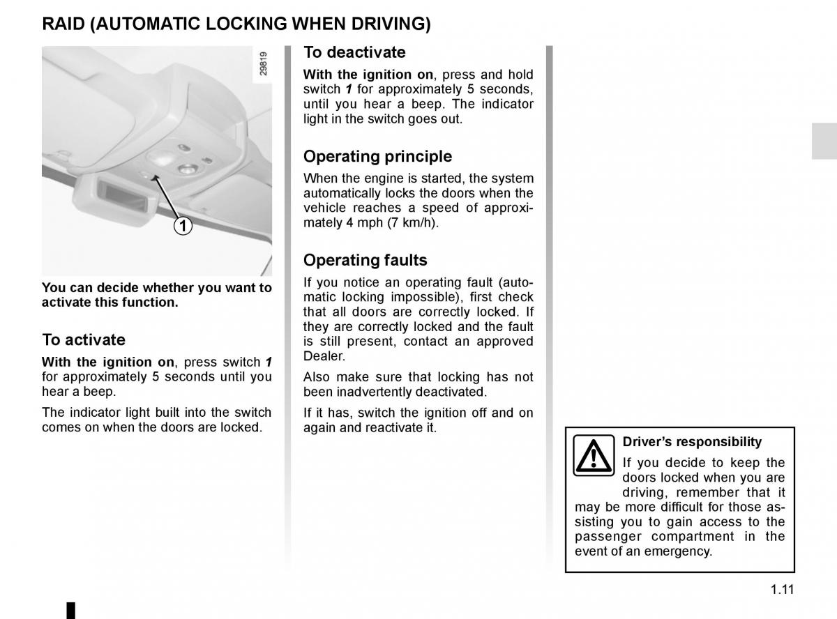 Renault Master III 3 owners manual / page 17