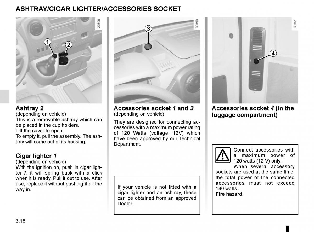 Renault Master III 3 owners manual / page 178