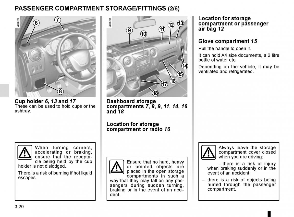 Renault Master III 3 owners manual / page 180