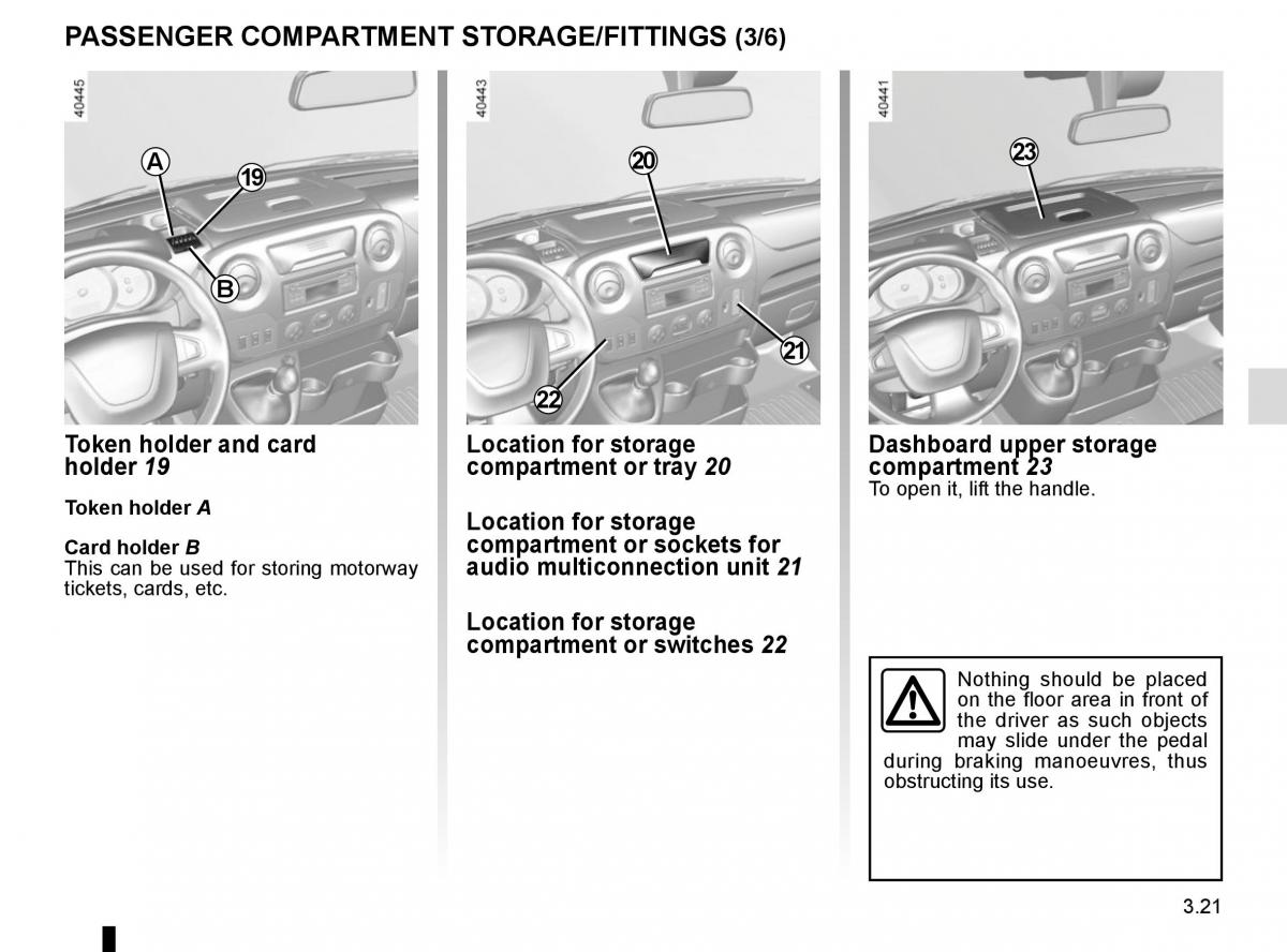 Renault Master III 3 owners manual / page 181