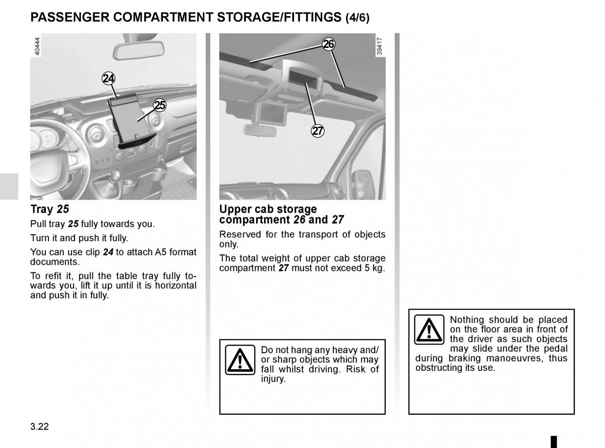 Renault Master III 3 owners manual / page 182