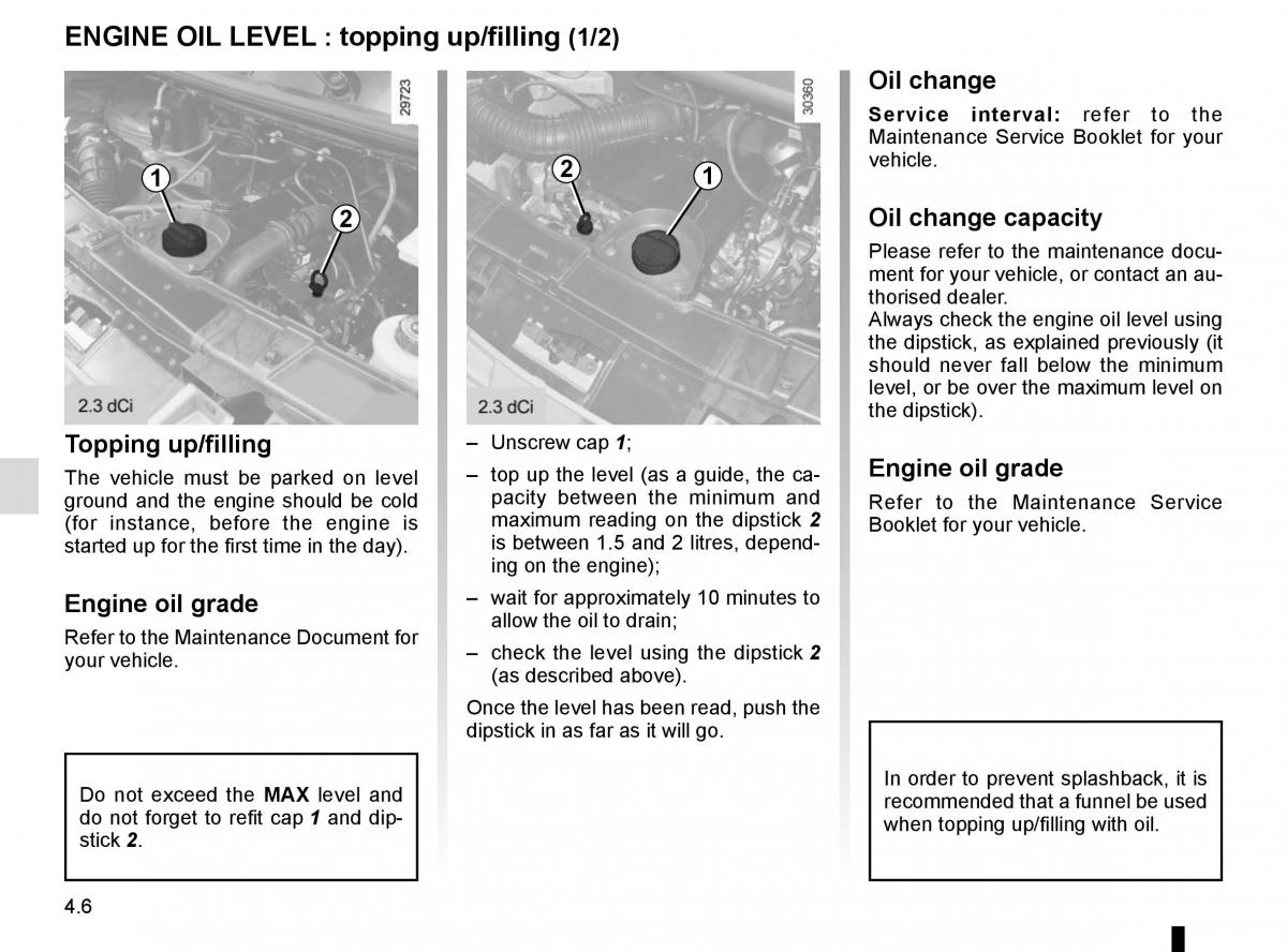 Renault Master III 3 owners manual / page 196