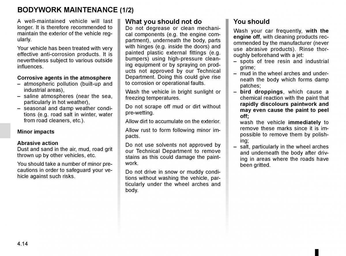 Renault Master III 3 owners manual / page 204