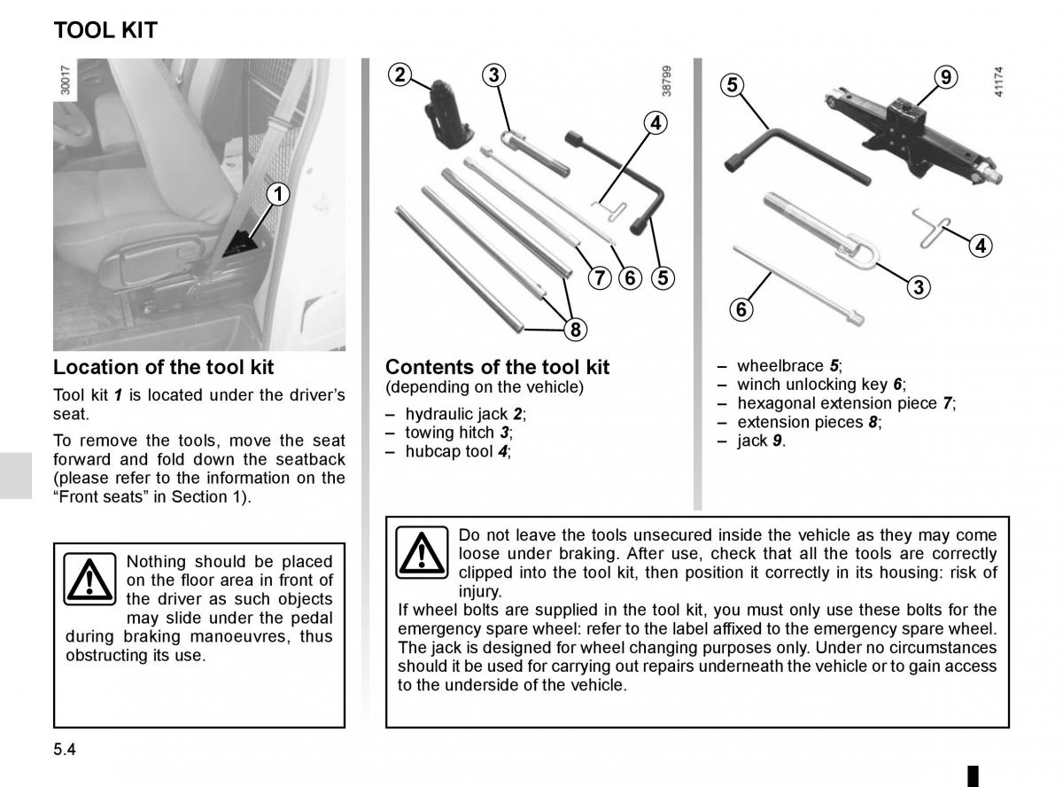 Renault Master III 3 owners manual / page 212