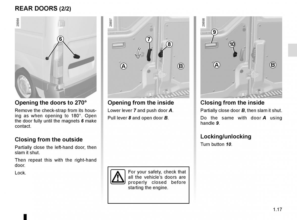 Renault Master III 3 owners manual / page 23