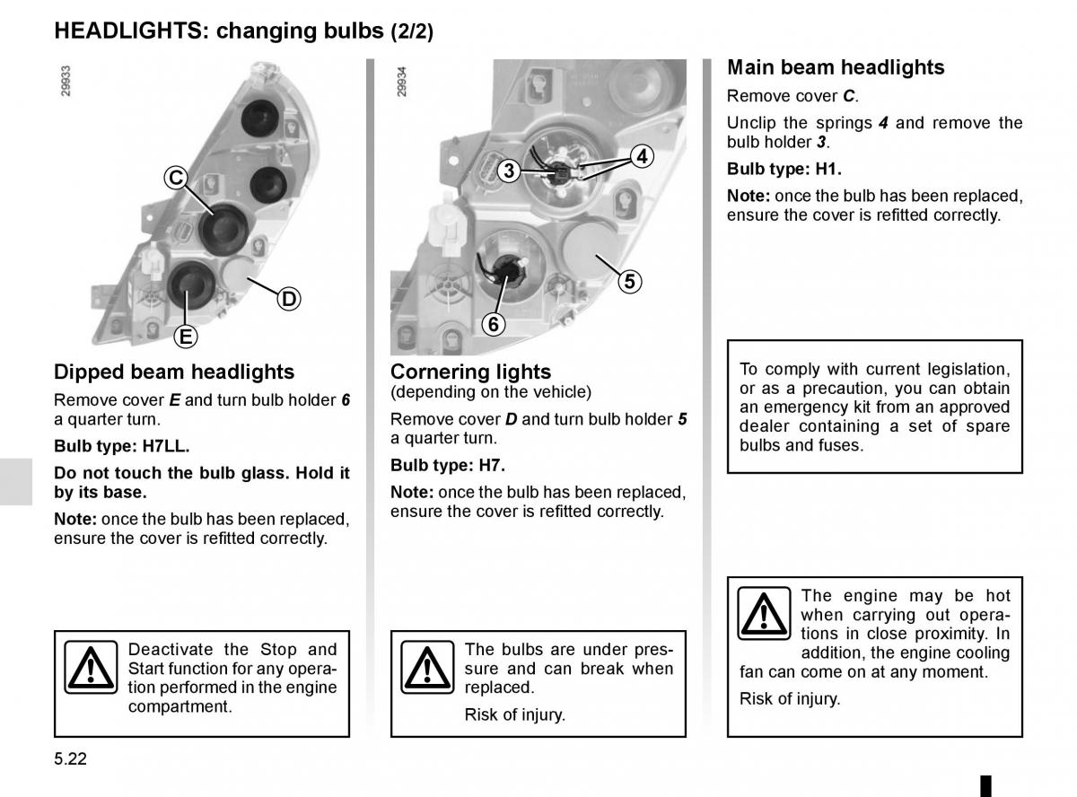 Renault Master III 3 owners manual / page 230