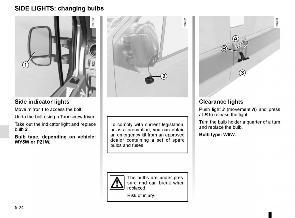 Renault Master III 3 owners manual / page 232