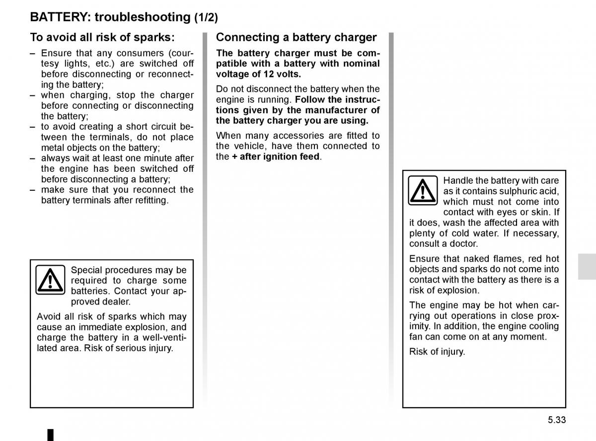 Renault Master III 3 owners manual / page 241