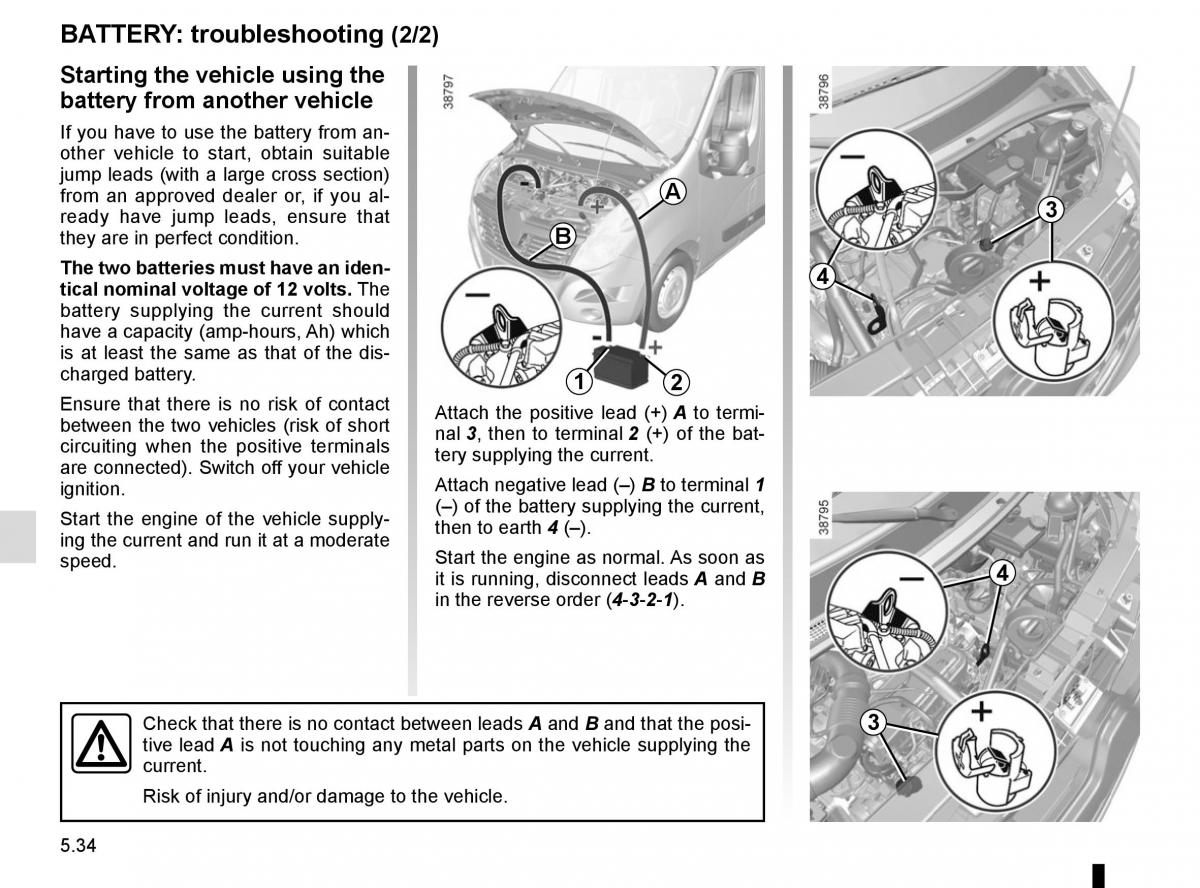 Renault Master III 3 owners manual / page 242